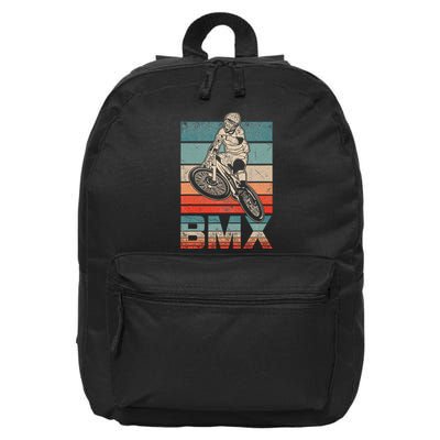 Bmx Vintage Bike Fans Gift Bike Bmx 16 in Basic Backpack