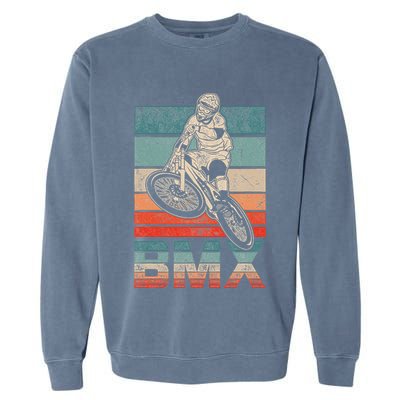 Bmx Vintage Bike Fans Gift Bike Bmx Garment-Dyed Sweatshirt