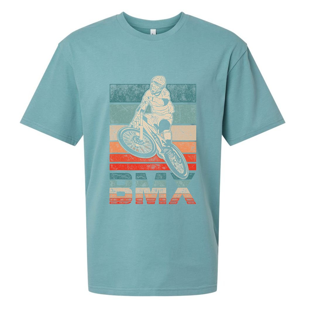 Bmx Vintage Bike Fans Gift Bike Bmx Sueded Cloud Jersey T-Shirt