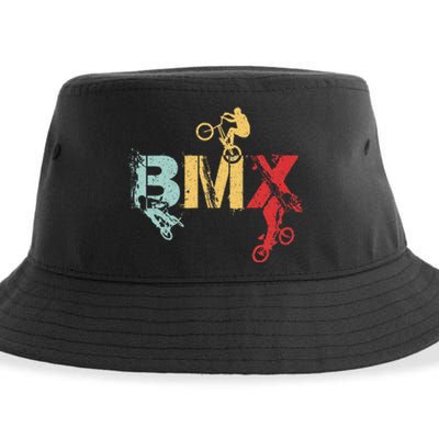 Bmx Vintage Bike Fans Gift Bike Bmx Sustainable Bucket Hat