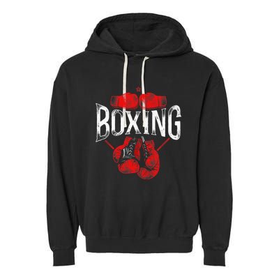 Boxing Vintage Boxing Garment-Dyed Fleece Hoodie