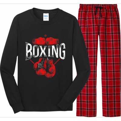 Boxing Vintage Boxing Long Sleeve Pajama Set