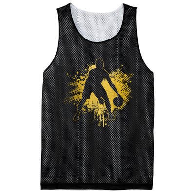 Basketball Vintage Bball Player Coach Sports Baller Mesh Reversible Basketball Jersey Tank