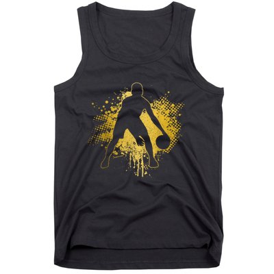 Basketball Vintage Bball Player Coach Sports Baller Tank Top