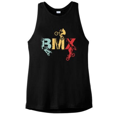 Bmx Vintage Bike Ladies PosiCharge Tri-Blend Wicking Tank