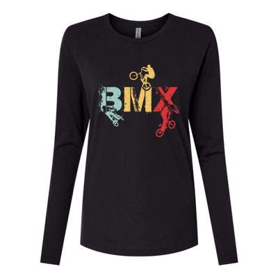 Bmx Vintage Bike Womens Cotton Relaxed Long Sleeve T-Shirt