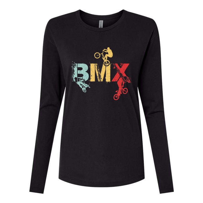 Bmx Vintage Bike Womens Cotton Relaxed Long Sleeve T-Shirt