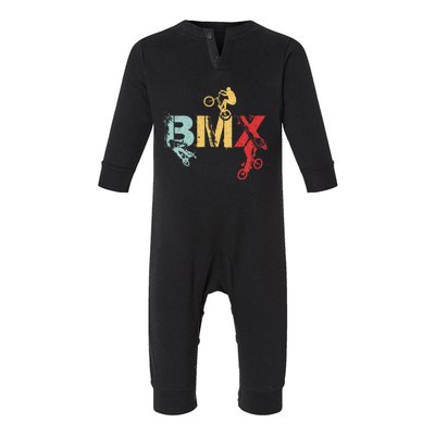 Bmx Vintage Bike Infant Fleece One Piece