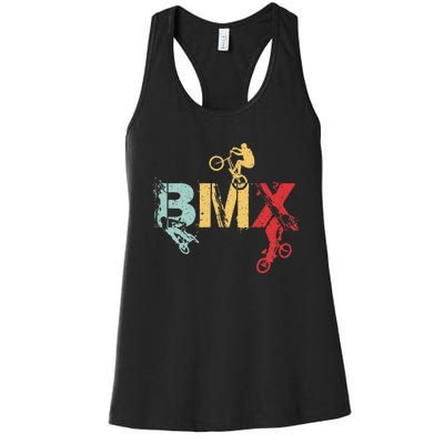 Bmx Vintage Bike Women's Racerback Tank