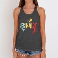 Bmx Vintage Bike Women's Knotted Racerback Tank