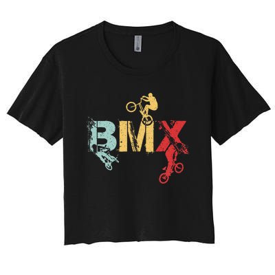 Bmx Vintage Bike Women's Crop Top Tee