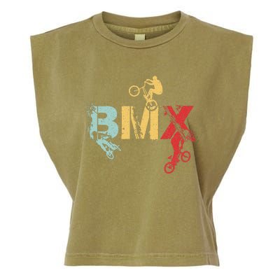 Bmx Vintage Bike Garment-Dyed Women's Muscle Tee