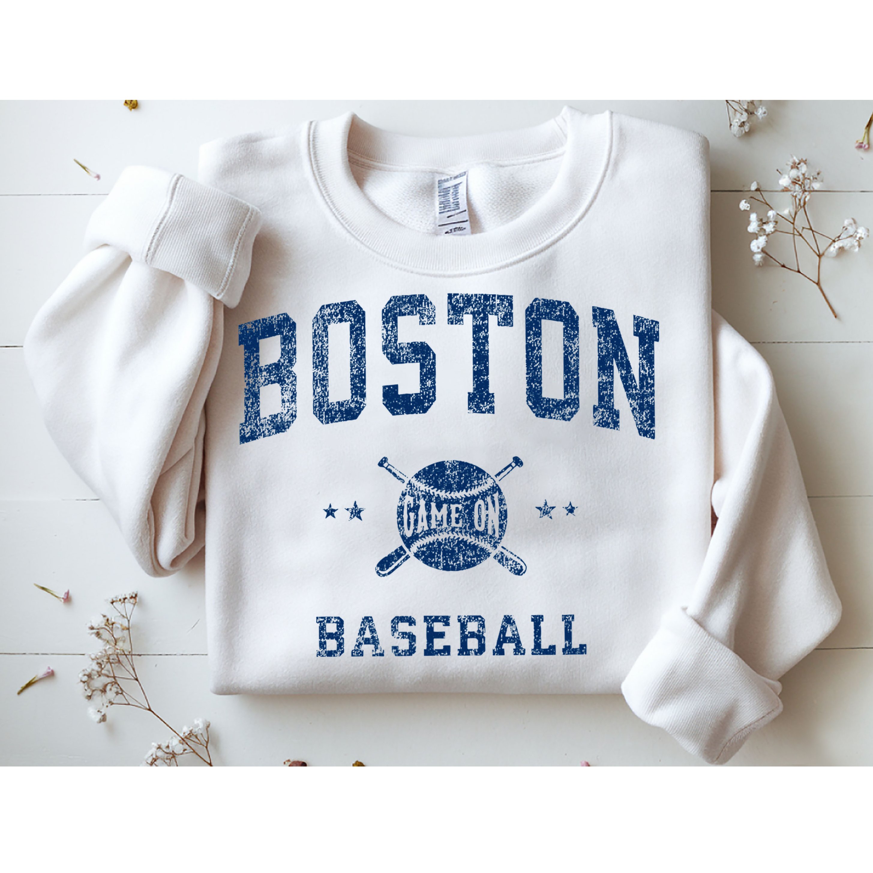 Boston Vintage Baseball Throwback Sweatshirt