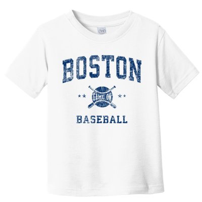 Boston Vintage Baseball Throwback Toddler T-Shirt