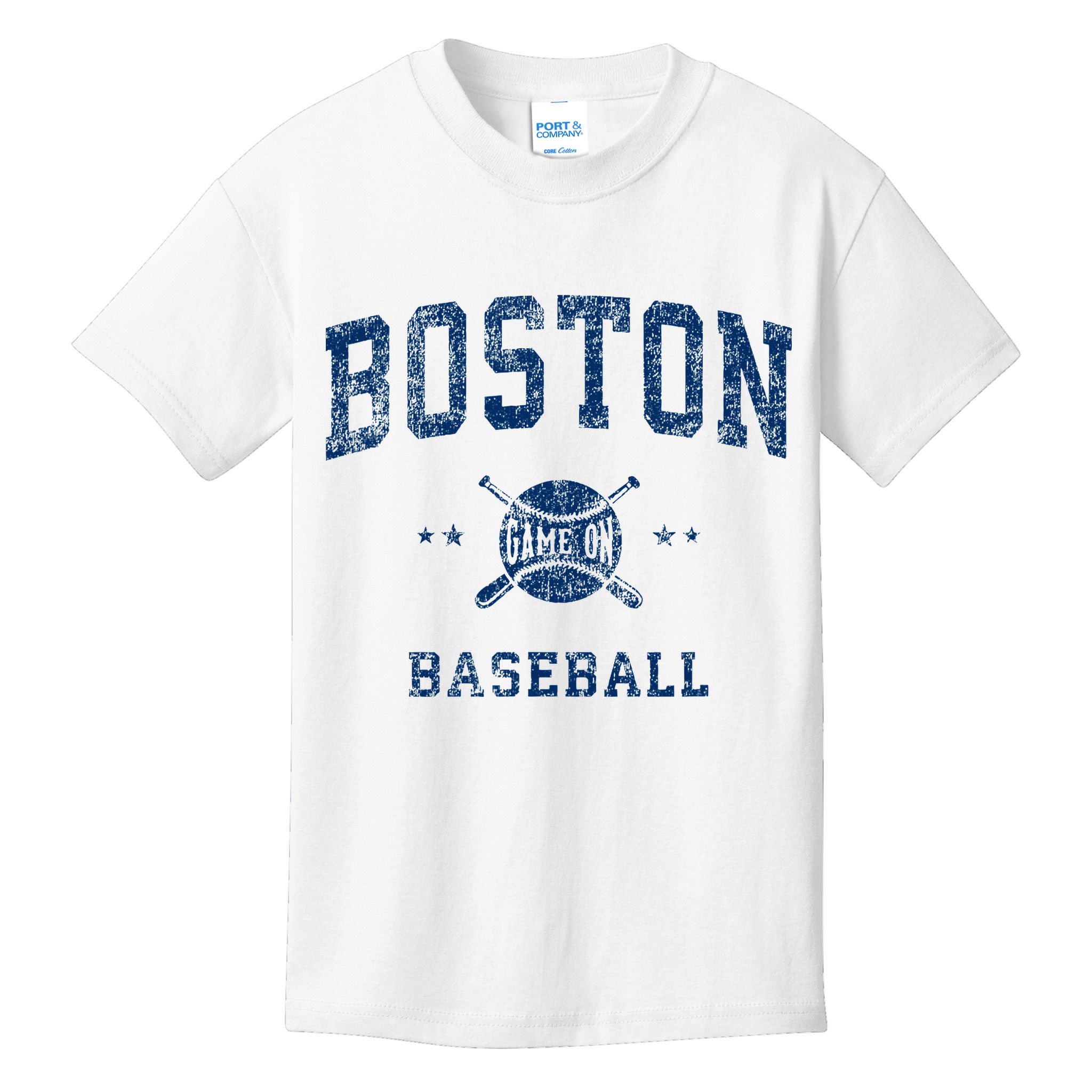 Boston Vintage Baseball Throwback Kids T-Shirt