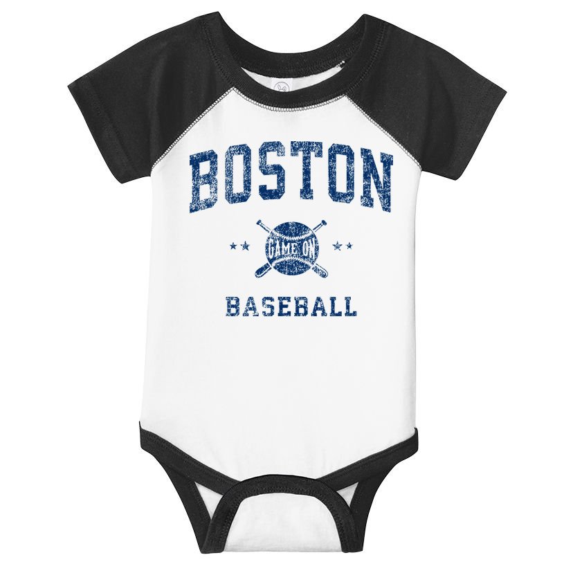Boston Vintage Baseball Throwback Infant Baby Jersey Bodysuit