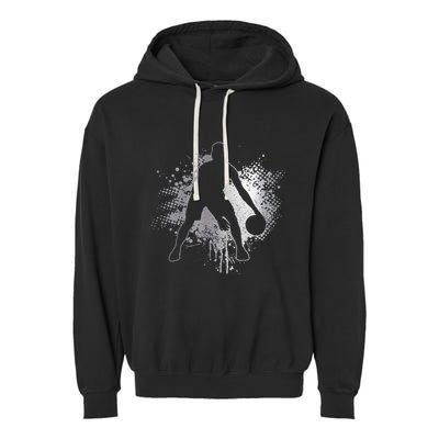 Basketball Vintage Bball Player Coach Sports Baller Garment-Dyed Fleece Hoodie