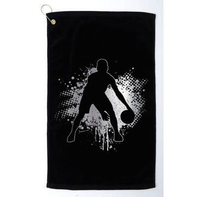 Basketball Vintage Bball Player Coach Sports Baller Golf Towel