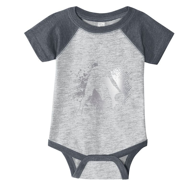 Basketball Vintage Bball Player Coach Sports Baller Infant Baby Jersey Bodysuit