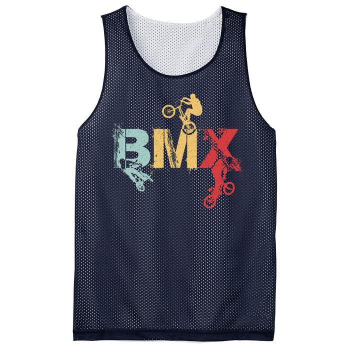 BMX Vintage Bike Fans Gift Boy BMX Mesh Reversible Basketball Jersey Tank