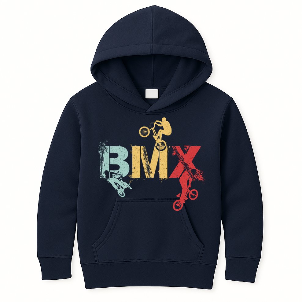 BMX Vintage Bike Fans Gift Boy BMX Kids Hoodie