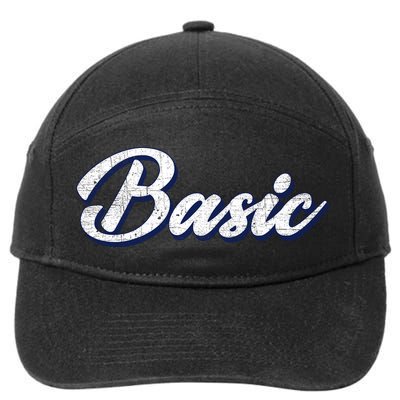 Basic Vintage 7-Panel Snapback Hat