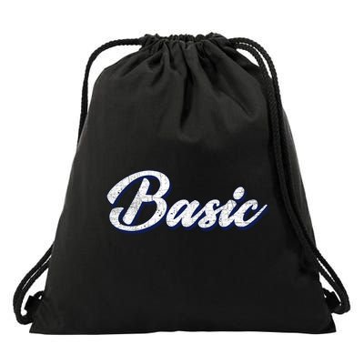 Basic Vintage Drawstring Bag