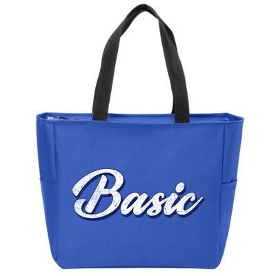 Basic Vintage Zip Tote Bag