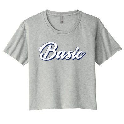 Basic Vintage Women's Crop Top Tee