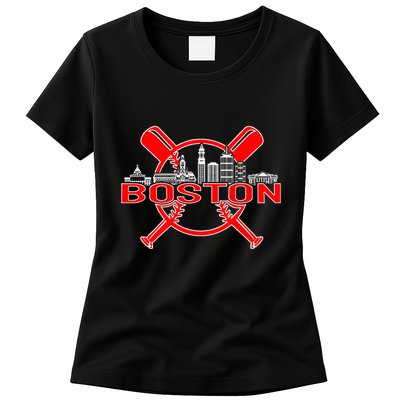 Boston Vintage Baseball Womens T-Shirt