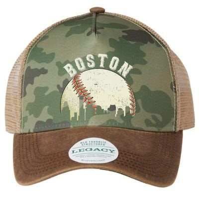 Boston Vintage Baseball Distressed Retro Legacy Tie Dye Trucker Hat