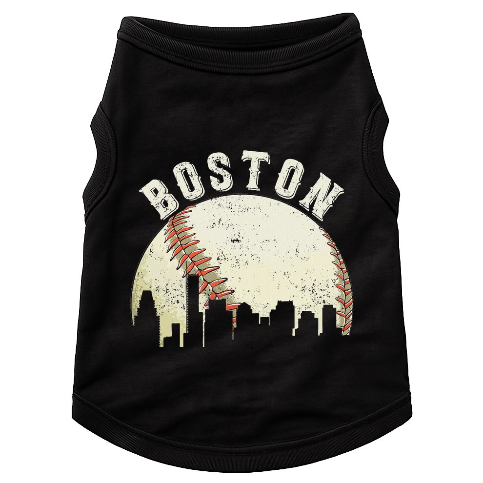 Boston Vintage Baseball Distressed Retro Doggie Tank