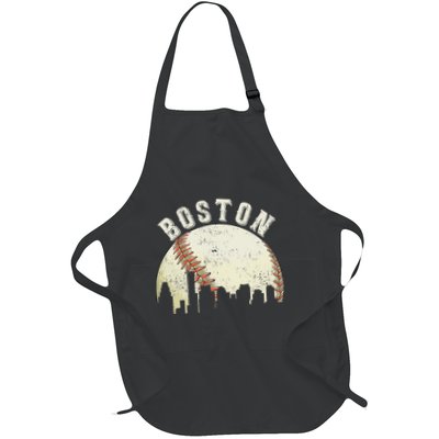 Boston Vintage Baseball Distressed Retro Apron