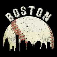 Boston Vintage Baseball Distressed Retro Visor