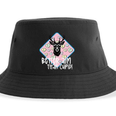 Boy Valentines Bucked Better Aim Than Cupid Deer Hunting Sustainable Bucket Hat
