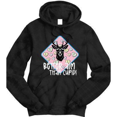 Boy Valentines Bucked Better Aim Than Cupid Deer Hunting Tie Dye Hoodie