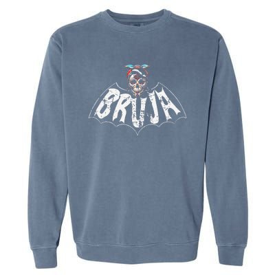 Bruja Vintage Bat Garment-Dyed Sweatshirt