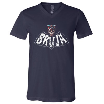 Bruja Vintage Bat V-Neck T-Shirt