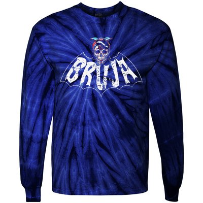 Bruja Vintage Bat Tie-Dye Long Sleeve Shirt