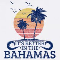 Bahamas Vintage Beach Palm Trees Sunset Vacation Souvenir Sweatshirt