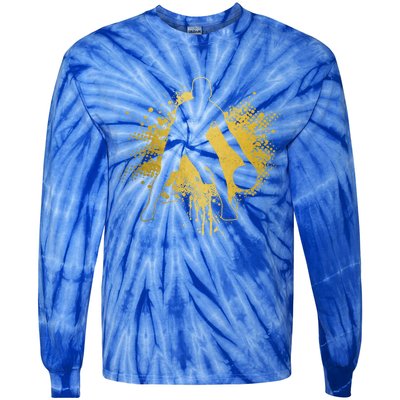 Basketball Vintage Bball Player Coach Sports Baller Great Gift Tie-Dye Long Sleeve Shirt