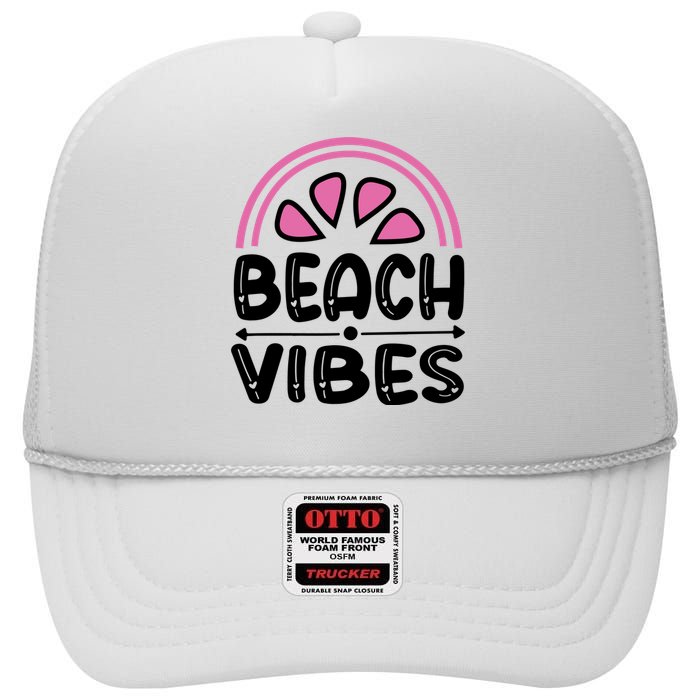 Beach Vibes High Crown Mesh Back Trucker Hat