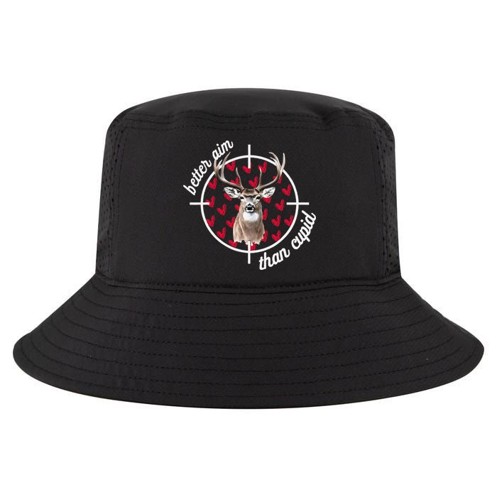 Boy Valentines Bucked Better Aim Than Cupid Deer Hunting Cool Comfort Performance Bucket Hat