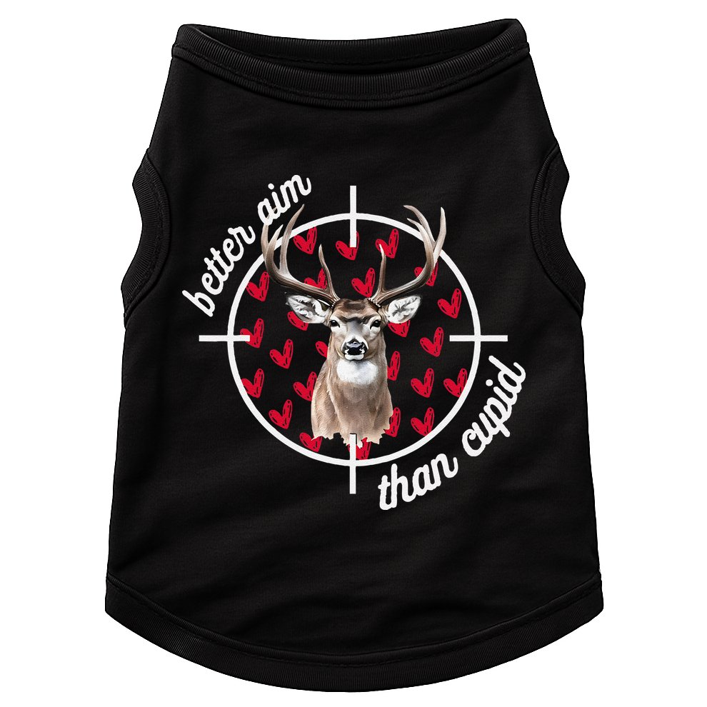 Boy Valentines Bucked Better Aim Than Cupid Deer Hunting Doggie Tank