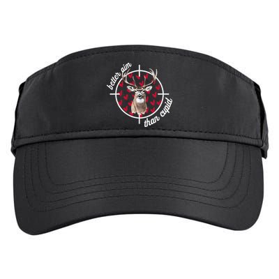 Boy Valentines Bucked Better Aim Than Cupid Deer Hunting Adult Drive Performance Visor