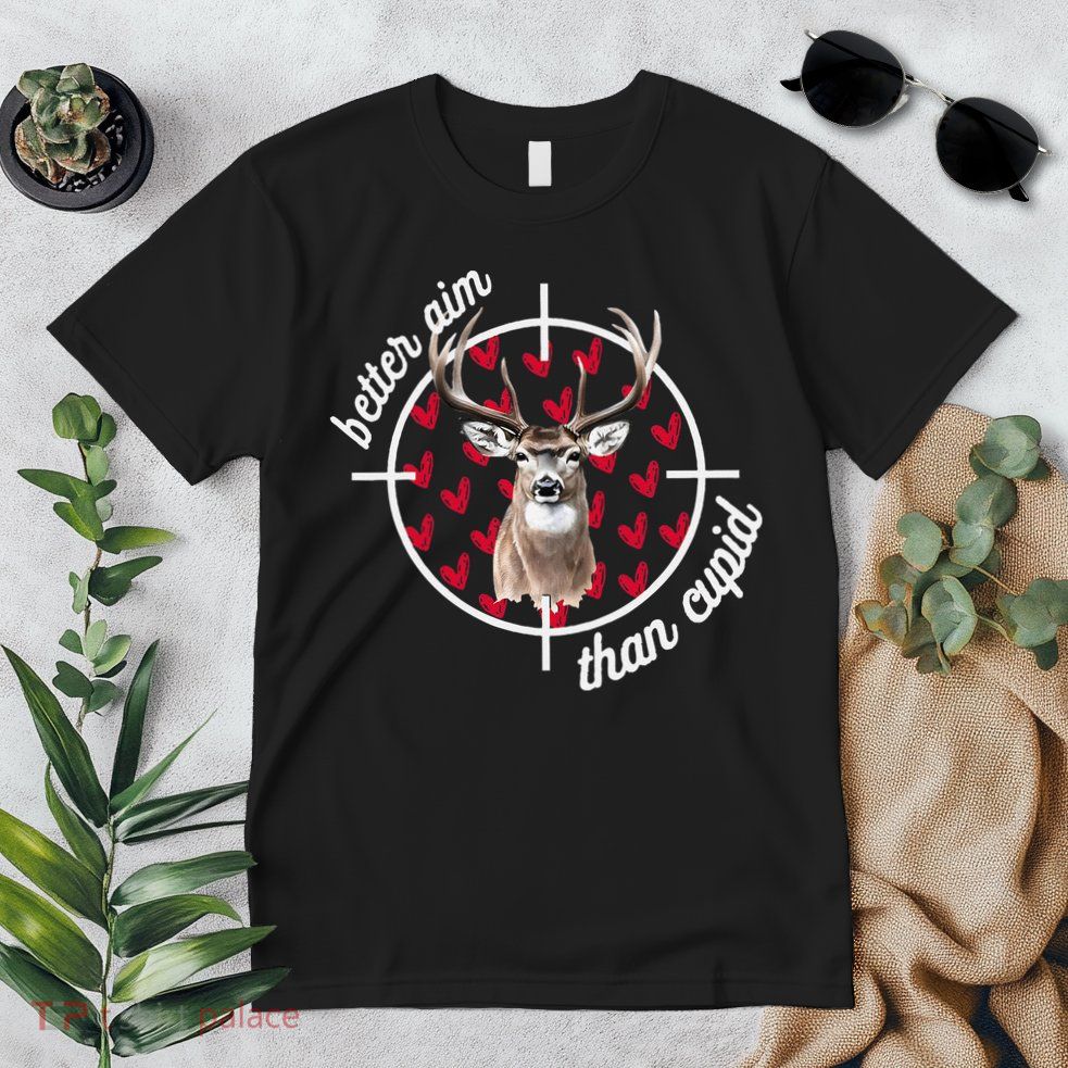 Boy Valentines Bucked Better Aim Than Cupid Deer Hunting Premium T-Shirt