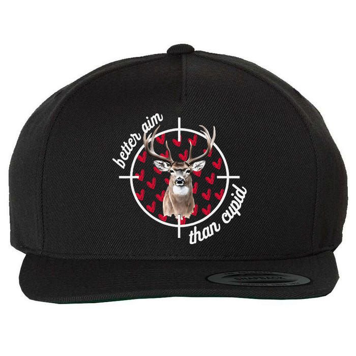 Boy Valentines Bucked Better Aim Than Cupid Deer Hunting Wool Snapback Cap