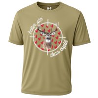 Boy Valentines Bucked Better Aim Than Cupid Deer Hunting Cooling Performance Crew T-Shirt