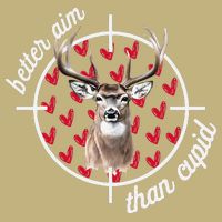 Boy Valentines Bucked Better Aim Than Cupid Deer Hunting Cooling Performance Long Sleeve Crew