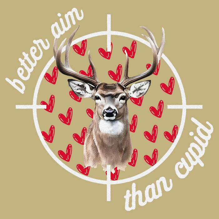 Boy Valentines Bucked Better Aim Than Cupid Deer Hunting Cooling Performance Long Sleeve Crew